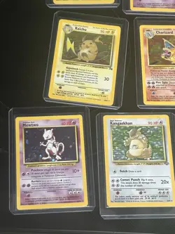 Vintage Holo Rare Pokemon Card Lot WOTC - Charizard, Flareon, Mewtwo All Holo - Image 5