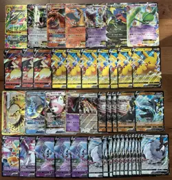 Pokemon Card Lot Of 50 - JUMBO OVERSIZE - Promos EX GX Megas Full Arts Vintage - Image 1