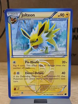 Pokemon Card Jolteon Plasma Freeze Uncommon 34/116 Near Mint - Image 2