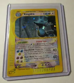 Pokemon TCG Aquapolis Kingdra 148/147 Secret Rare Holo Card 2002 Played Vintage - Image 1