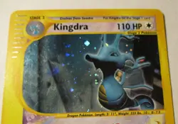 Pokemon TCG Aquapolis Kingdra 148/147 Secret Rare Holo Card 2002 Played Vintage - Image 4