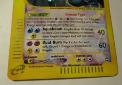 Pokemon TCG Aquapolis Kingdra 148/147 Secret Rare Holo Card 2002 Played Vintage - Image 5