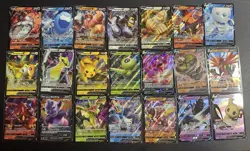 Pokemon TCG Sword And Shield Mixed V Lot 21 Total Cards NM Condition (G) - Image 1