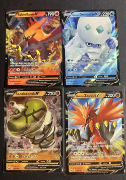 Pokemon TCG Sword And Shield Mixed V Lot 21 Total Cards NM Condition (G) - Image 3