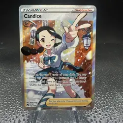 Candice 189/195 Silver Tempest Full Art Trainer Holo Rare Pokemon TCG Card - Image 1