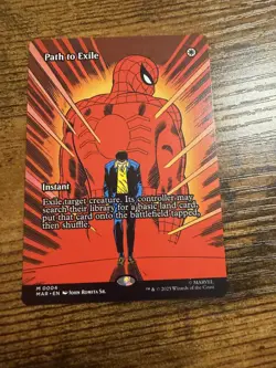 MTG Magic The Gather Spider-Man Eternal-Legal Mythic Borderless Path to Exile - Image 1