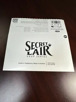 MTG Death is Temporary, Metal is Forever Secret Lair FOIL opened w envelope - Image 2