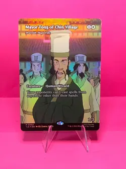 MTG Mayor of Tong Chin Village - TLA Borderless FOIL NM (drannith magistrate) - Image 1