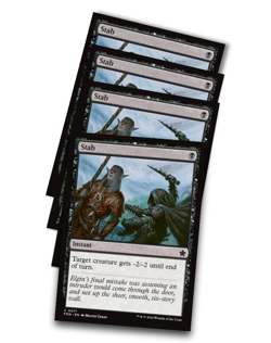4x Stab Foundations Regular Near Mint MTG Magic x4 - Playset - Image 1