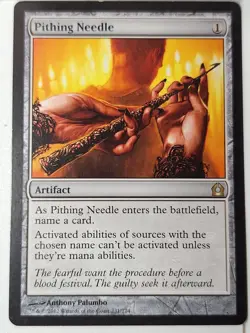 Pithing Needle - Return to Ravnica - Magic the Gathering MTG Nice! - Image 1