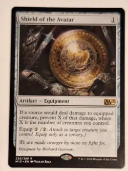 Shield of the Avatar - Magic 2015 Core Set M15 - Magic the Gathering MTG Nice! - Image 1