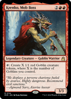 Krenko, Mob Boss [Ravnica Remastered] Magic MTG - Image 1