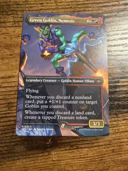 MTG Magic The Gatherin Spider-Man Rare Borderless Box Scene Green Goblin Nemesis - Image 1