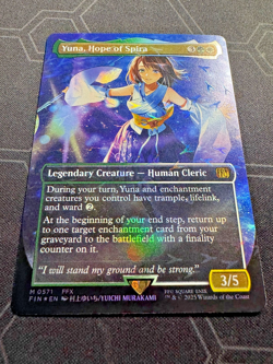 Yuna, Hope of Spira (Borderless) (Chocobo Track Foil) Final Fantasy Foil mint - Image 2