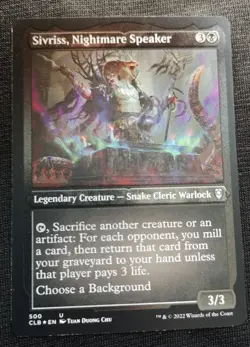 Sivriss, Nightmare Speaker - Etched Foil - CLB - NM Unplayed - EN - 500 - Image 1