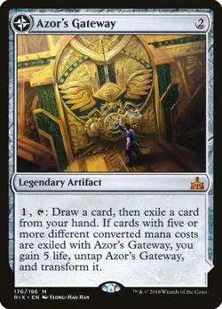 Azor's Gateway // Sanctum of the Sun [Rivals of Ixalan] Magic MTG - Image 1