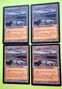 Magic the Gathering MTG Urza's Saga BLASTED LANDSCAPE X 4 LP/EX U 1998! - Image 2