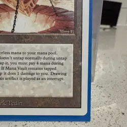 Mana Vault Artifact Revised Edition MTG Card, Regular, Never Played - Image 4