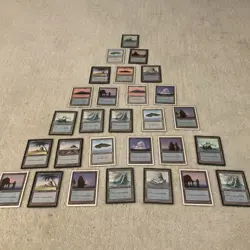 1990’s Magic The Gathering Island Land Cards Vintage Collection - Image 1