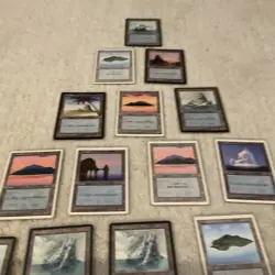1990’s Magic The Gathering Island Land Cards Vintage Collection - Image 4