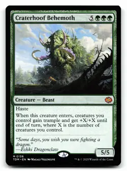 Craterhoof Behemoth #138 Tarkir: Dragonstorm - Image 1