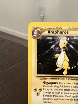 Pokemon TCG Ampharos 1/111 Rare Holo Neo Genesis LP - Image 5