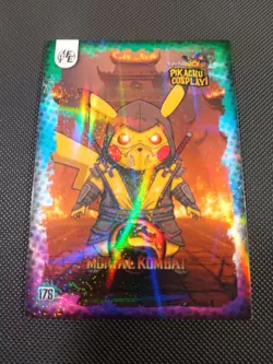 Mortal Kombat (Pikachu) #179 - Galaxy Holo - Electric Pikachu Cosplay - Pokemon - Image 1