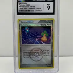 Pokemon Warp Point #88 Cross Holo Pokemon League 2008 CGC 9 - Image 1