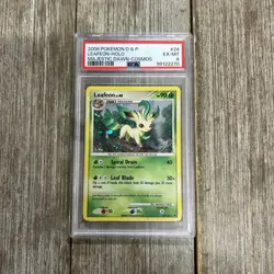 Graded PSA 6 2008 Pokemon D & P Leafeon-Holo Majestic Dawn-Cosmos #24 - Image 1