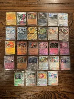 Pokemon TCG - Prismatic Evolutions LOT of 28 (Gold, Master Ball, Pokeball, EX) - Image 1