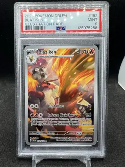 2025 POKEMON DRI EN-DESTINED RIVALS #192 BLAZIKEN ILLUSTRATION RARE PSA 9 MINT - Image 1
