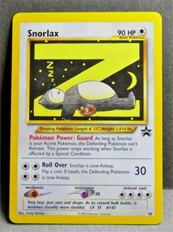 Pokemon Snorlax WOTC black star promo #49 - near mint - Image 1