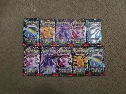 Pokemon TCG Paldean Fates Booster Pack - Lot Of 10 - NEW SEALED ? - Image 1