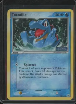2005 Pokemon Unseen Forces TOTODILE #78/115 Holo Rare Foil Stamped BW5 - Image 1