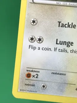 Eevee 63/98 - 2015 Promo Build a Bear Workshop Stamped Exclusive Pokemon TCG LP+ - Image 3