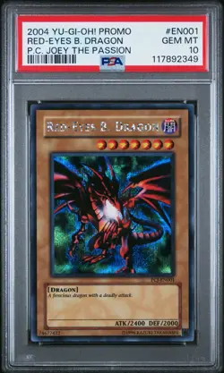 PSA 10 Red-Eyes B. Dragon PCJ-EN001 Secret Rare Promo *2349 Yugioh - Image 1
