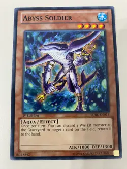 Yugioh - Abyss Soldier - 1st Edition LP - Plus Free Holo - Image 1