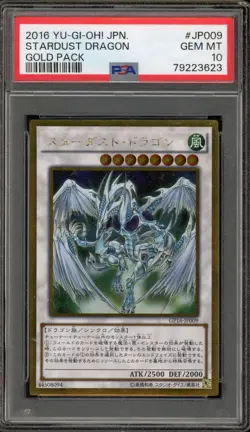 Yu-Gi-Oh! Stardust Dragon Gold Pk. Japanese GP16-JP009 PSA 10 Gem Mint - Image 1