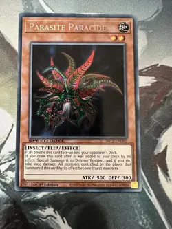 Yugioh Parasite Paracide Secret Rare Speed Duel SBC1 - Image 1