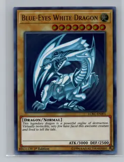 Yu-Gi-Oh! Blue-Eyes White Dragon 1st Edition Ultra Rare #LCKC-EN001 11211 - Image 1