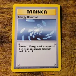 Energy Removal - 92/102 - Base Set - 4th Print UK - 1999-2000 - Pokemon Card - Image 1