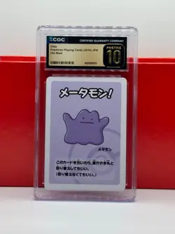 Old Maid Japanese Pokemon Center Red Back 2019 Promo Playing Card - Ditto - Image 1