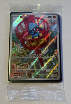 Pokemon Riolu 010 ETB Black Star Promo Lucario Mega Evolution ETB Card Sealed - Image 1