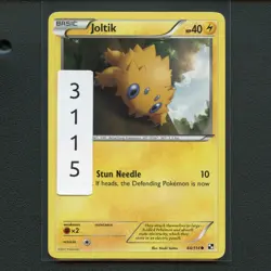 Pokemon TCG Joltik 44/114 BW Base Set Regular Common Card EN-MP 2011 - Image 3