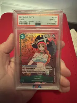 PSA 10 Nami OP02 036 SR Alt Art One Piece Card Game Paramount War English - Image 1