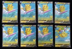 Lot8 Surfing Pikachu Flying Pikachu V 008/025 006/025 Celebrations Pokemon Card - Image 1