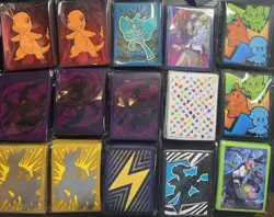 Pokemon Tcg ETB & Collection Box Card Sleeves - Lot of 15 - Incl 151 UPC Sleeves - Image 1