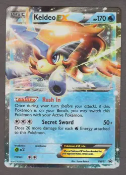 Keldeo EX BW61 Black Star Promo - Full Art - Pokemon Card Black & White 2012 NM - Image 1