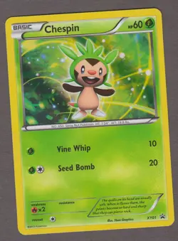 Chespin XY01 Black Star Promo - Holo - Pokemon Card XY 2013 NM - Image 1