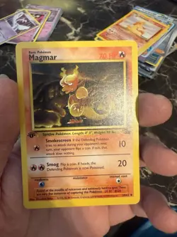 Magmar 39/62 Uncommon 1st Edition Fossil Pokemon Card Vintage Pokemon LP - Image 1